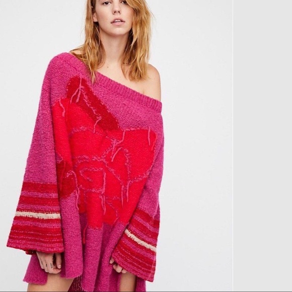 Free People Sweaters - Free People Last Rose Oversized Slouchy Sweater